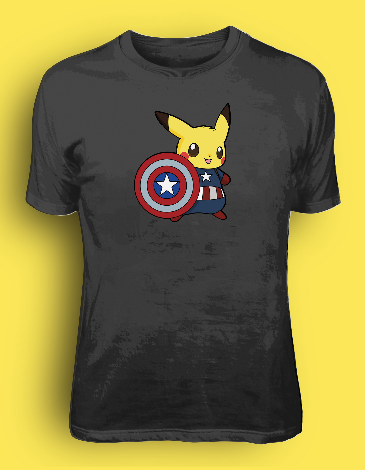 Captain America Pikachu | Short Sleeve T Shirt