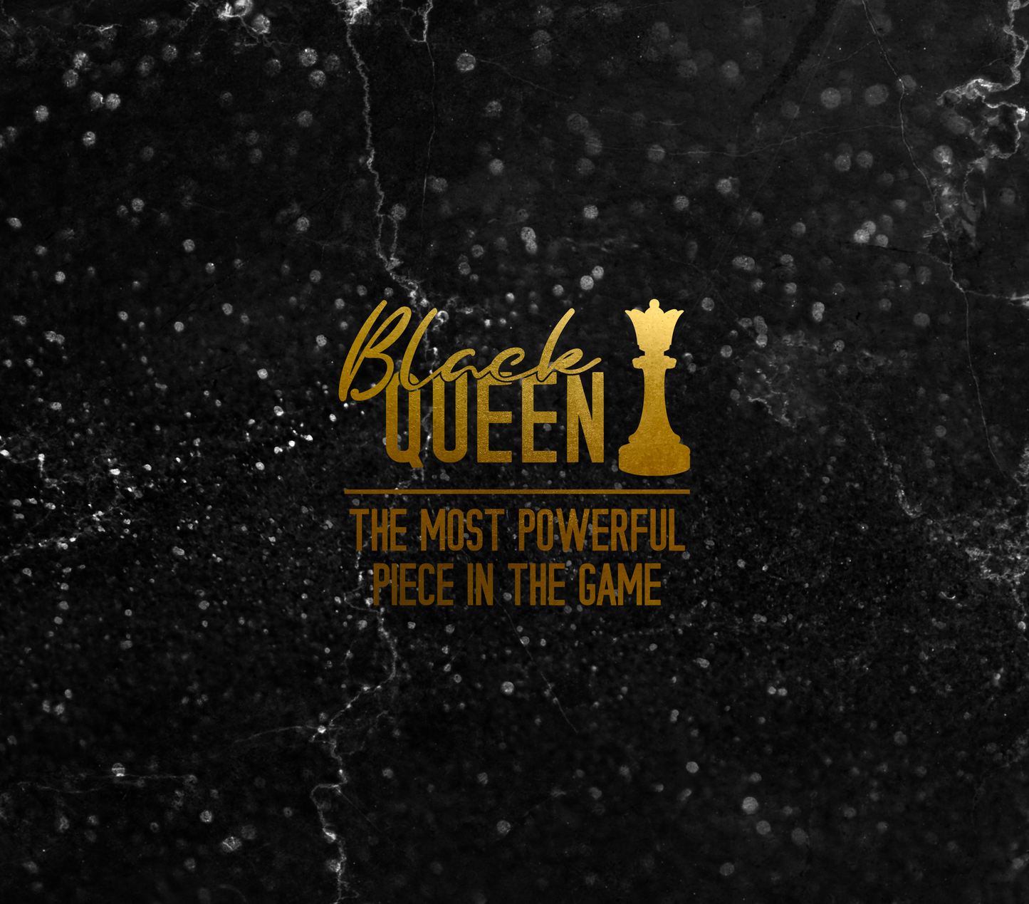 20oz. 'Black Queen' Black Marble Tumbler