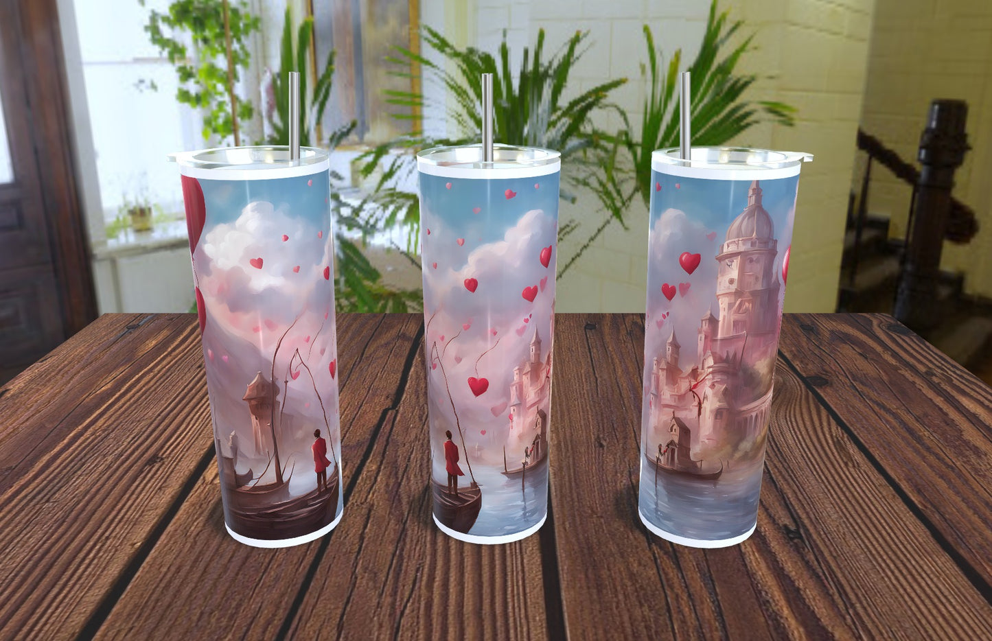 20oz Valentine's Romantic Scene Tumbler