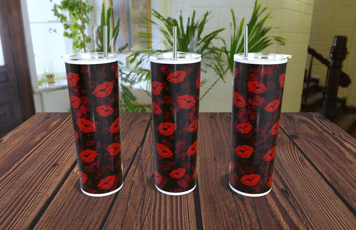 20oz Valentine's Lips Tumbler