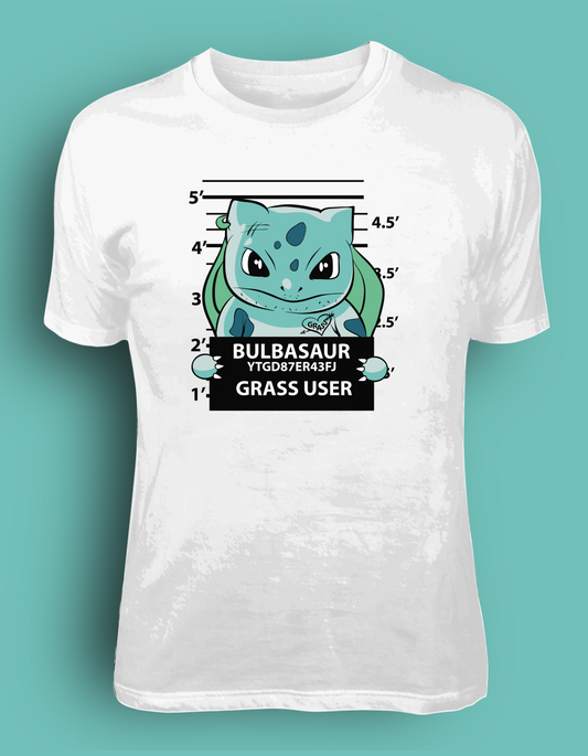 Wanted Bulbasaur | Short Sleeve T Shirt