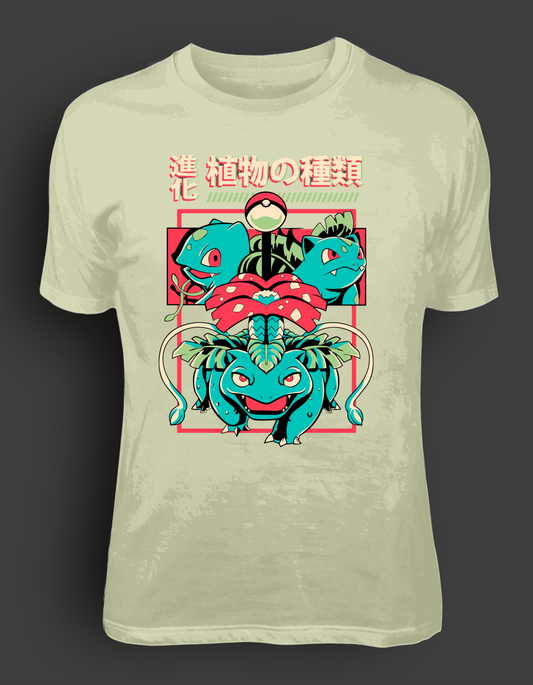 Evolution of Bulbasaur | Short Sleeve T Shirt