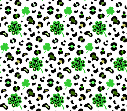 20oz. St. Pat's Leopard/Clover Print Tumbler